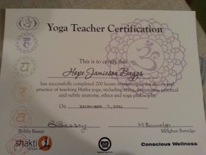 YTT certificate